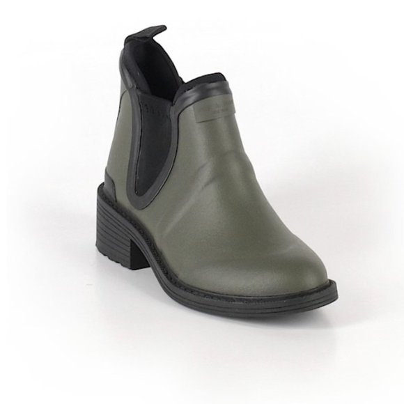 rag & bone Shoes - RAG AND BONE Womens Dartford Rubber Chelsea Boot size W5 Women rain boot green